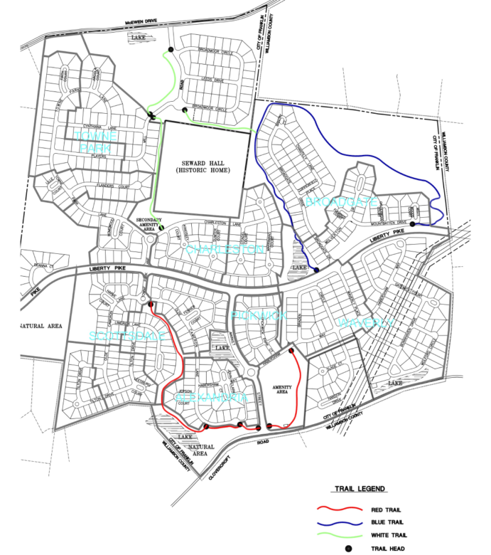Walking trails McKay’s Mill Franklin, TN